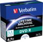 VERBATIM M-DISC DVD R 4× 4,7 GB Inkjet Printable 5 pck/BAL - Médium