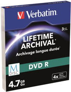 VERBATIM M-DISC DVD-R 4X 4,7GB MATT SILVER SLIM 3pck/BAL - Média