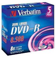 Verbatim DVD-R 8x, Dual Layer 5ks v krabičce - Médium