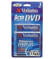 Verbatim DVD+R Double Layer MINI 8cm 2.4x, 3ks v SLIM krabičce - Médium