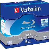 Verbatim BD-R 25GB 6x, 5 db - tokokban - Média