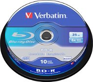 VERBATIM BD-R SL 25GB, 6x, spindle 10 db - Média