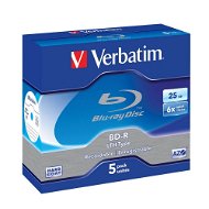  Verbatim BD-R LTH 6x Printable 25 GB, 5 pcs cakebox  - Media