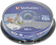 Verbatim BD-R LTH 25 GB nyomtatható, 10ks cakebox - Média