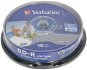  Verbatim BD-R LTH 25 GB Printable, 10 pcs cakebox  - Media