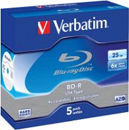 Verbatim BD-R SL LTH 6x 25 GB, 5 db - Média