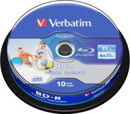 Verbatim BD-R SL 25GB Printable, 10pcs cakebox media - Media