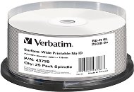 VERBATIM BD-R SL 25 GB 6x WIDE PRINTABLE spindle 25 db/BAL - Média