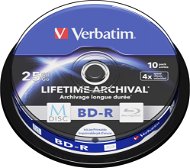 VERBATIM M-DISC BD-R SL 25GB, 4x, printable, spindle 10 ks - Média