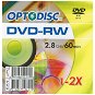 DVD-RW 8cm médium OPTODISC oboustranné, 2.8GB/ 60minut, balení v krabičce - -