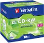 Verbatim CD-RW 12x, 10 db - tokokban - Média