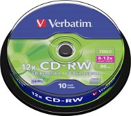 Verbatim CD-RW 10x, 10 db, cakebox - Média