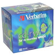 CD-RW přepisovací médium Verbatim Audio 1x 80m/700MB balení 10 kusů v krabičce - -