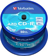 VERBATIM CD-R AZO 700MB, 52x, spindle 50 ks - Média