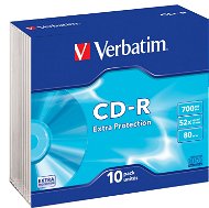 Média VERBATIM CD-R 700MB, 52x, slim case 10 ks - Média