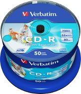 VERBATIM CD-R AZO 700MB, 52x, printable, spindle 50db - Média