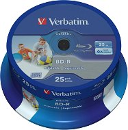 VERBATIM BD-R SL DataLife 25 GB, 6-fach, bedruckbar, Spindel 25-tlg - Medien