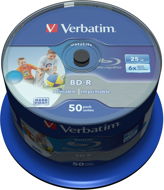 VERBATIM BD-R SL DataLife 25GB, 6x, printable, spindle 50pcs - Media