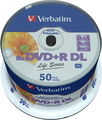 VERBATIM DVD+R DL 8,5GB, 8x, printable, inverse stack, spindle 50 ks