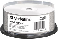 VERBATIM BD-R DL DataLifePlus 50 GB, 6x, bedruckbar, Spindel mit 25 Stück - Medien