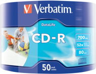 VERBATIM CD-R 700MB, 52x, wrap 50 ks - Médium