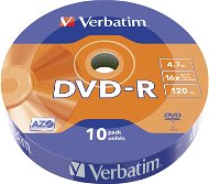 Media VERBATIM DVD-R AZO 4.7GB, Wrap 10 pcs - Média