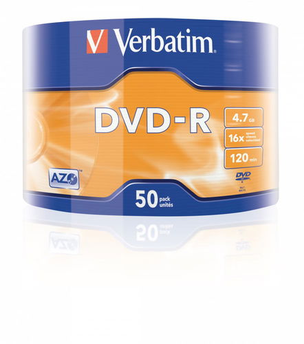 Verbatim DVD+R 4.7 GB 16x imprimable 50 pièces