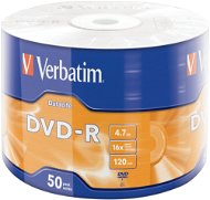 VERBATIM DVD-R DataLife 4,7GB, 16x, wrap 50 ks - Média