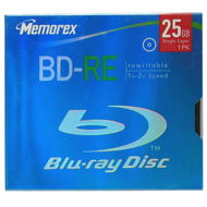 BD-RE Blu-ray přepisovací médium MEMOREX 25GB, 1-2x speed, balení v krabičce - -