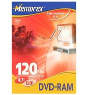 DVD-RAM médium MEMOREX 4.7GB 3x, balení v DVD krabičce - -