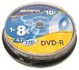 DVD-R médium MEMOREX 4.7GB 8x speed, balení 10 kusů cakebox - -