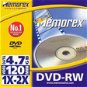 DVD-RW médium MEMOREX 4.7GB 2x speed, balení v krabičce - -