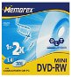 DVD-RW 8cm médium MEMOREX 1.4GB 2x speed, balení 5 ks v SLIM krabičce - -
