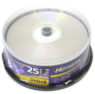 DVD+R médium MEMOREX 4.7GB 8x speed, balení 25 kusů cakebox - -