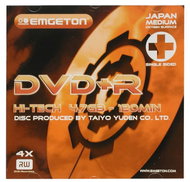 DVD+R médium Emgeton HI-TECH by TAIYO YUDEN 4.7GB 4x speed, balení v krabičce - -