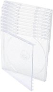 Doboz 1db - tiszta (átlátszó), 10 mm-es, 10pack - CD/DVD tok