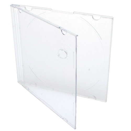 CD krabička slim na 1ks - čirá (transparent), 5mm - - - Main image
