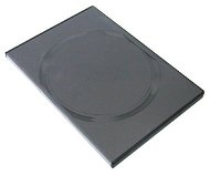 DVD krabička slim na 2ks - černá (black), 9mm - -