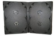 Box mit 4 Stück - schwarz, 14 mm - CD-Hülle