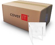COVER IT box: 2 CD 10 mm jewel box + tray číry – kartón 200 ks - Obal na CD/DVD