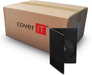 Krabička na 2ks - černá, slim, 9mm - Obal na CD/DVD