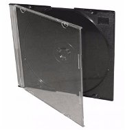 Vékony doboz 1 db - fekete, 5,2 mm-es, 25 db/csomag - CD/DVD tok