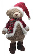 GOBA Vánoční dekorace - houpací medvídek, 65 cm - Vánoční dekorace