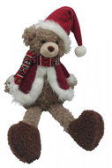 GOBA Vánoční dekorace - sedící medvídek, 69 cm - Vánoční dekorace