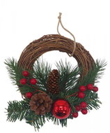GOBA Christmas wreath - wicker, for door, 20 cm - Wreath