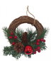 Wreath GOBA Christmas wreath - wicker, for door, 20 cm - Věnec