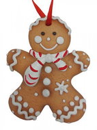 GOBA Vánoční dekorace - závěsný perníček, 6,5 cm - Christmas Decoration