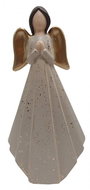 GOBA Christmas decoration - ceramic angel in dress, gold, 31 cm - Christmas Decoration