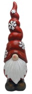 GOBA Christmas decoration - ceramic LED elf, with snowflakes, 52 cm - Christmas Decoration