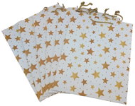 GOBA Christmas bag Stars gold, size M, pack of 6 - Gift Bag
